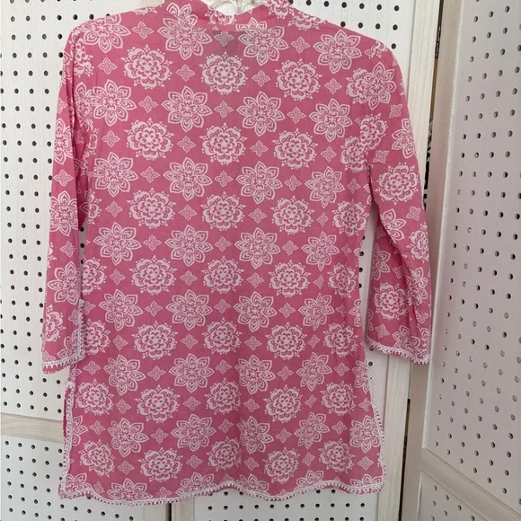 Brooks Brothers Pink Floral Lace Women's Tunic - Picture 2 of 6